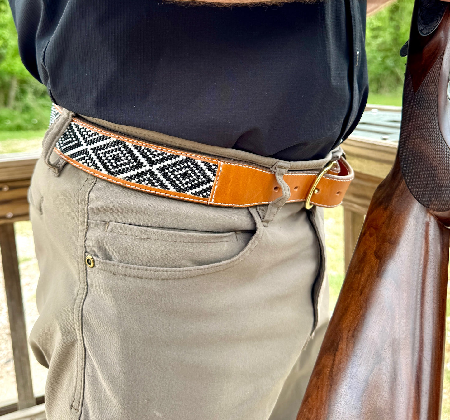 The Founder's Belt - Black & White